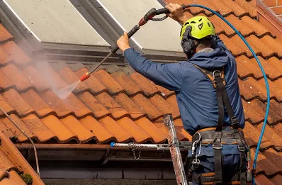Démoussage et hydrofuge de toiture à Lacave